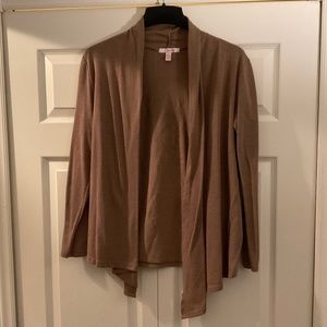 Sweater, embellished wrap, brown